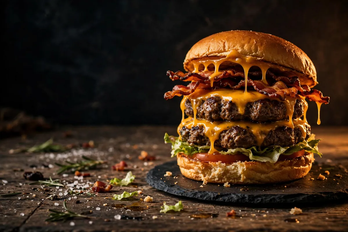 Double cheese burger