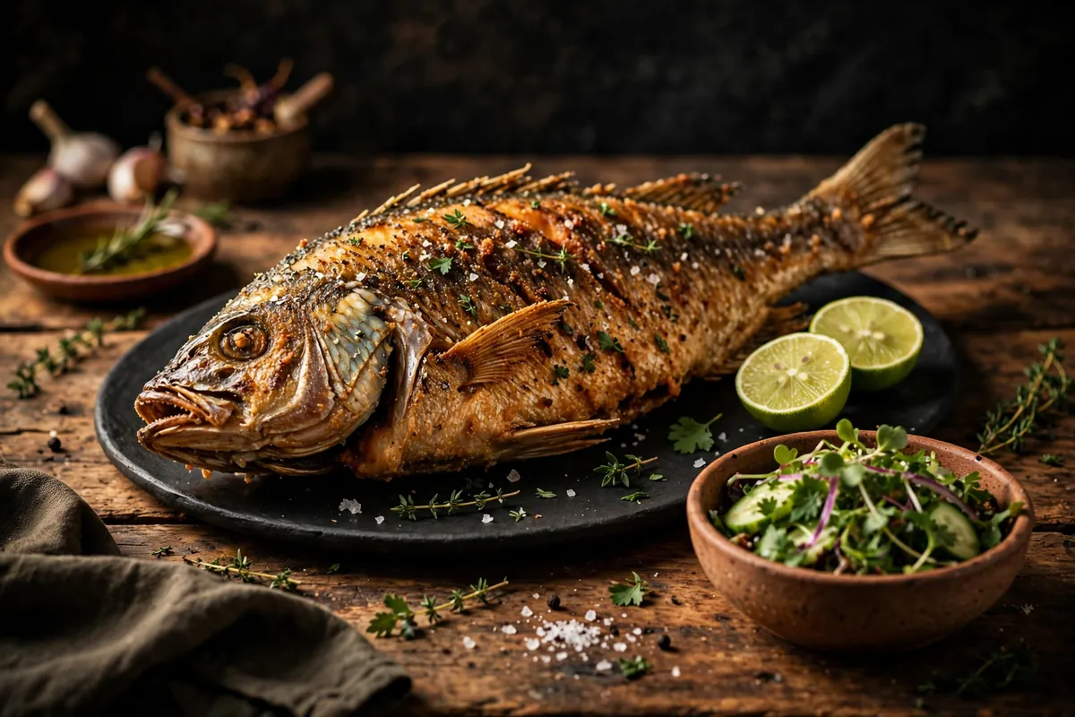 Fried mojarra